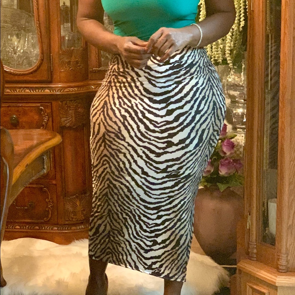 Ombré animal skirt